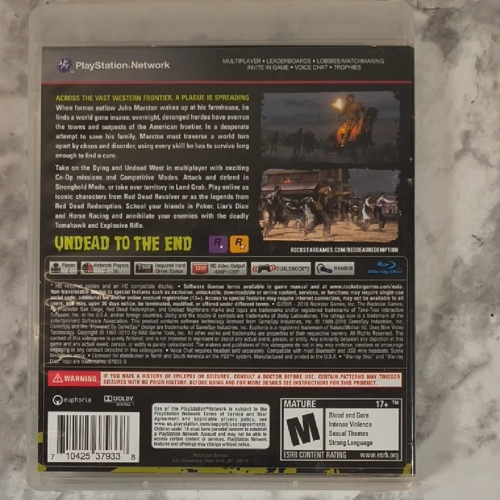 Red Dead Redemption: Undead Nightmare Game for PS3 -